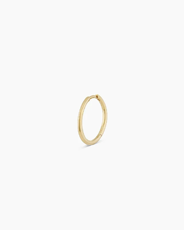 14k Solid Gold / 15mm / Single