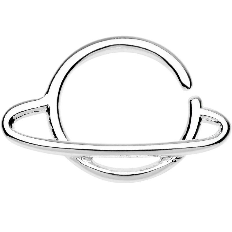 16 Gauge 3/8 Saturn Planet Septum Ring