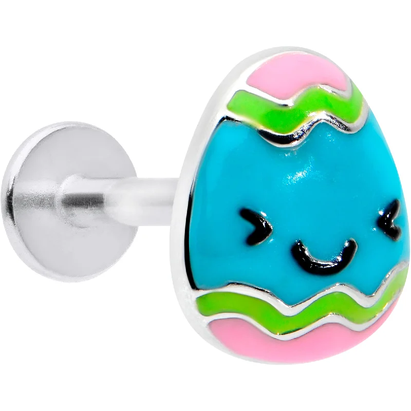 16 Gauge 5/16 Blue Celebration Easter Egg Labret Monroe Tragus