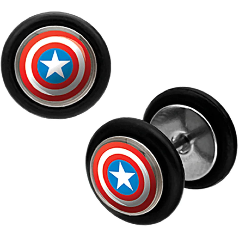 Captain America Cheater Plugs Set