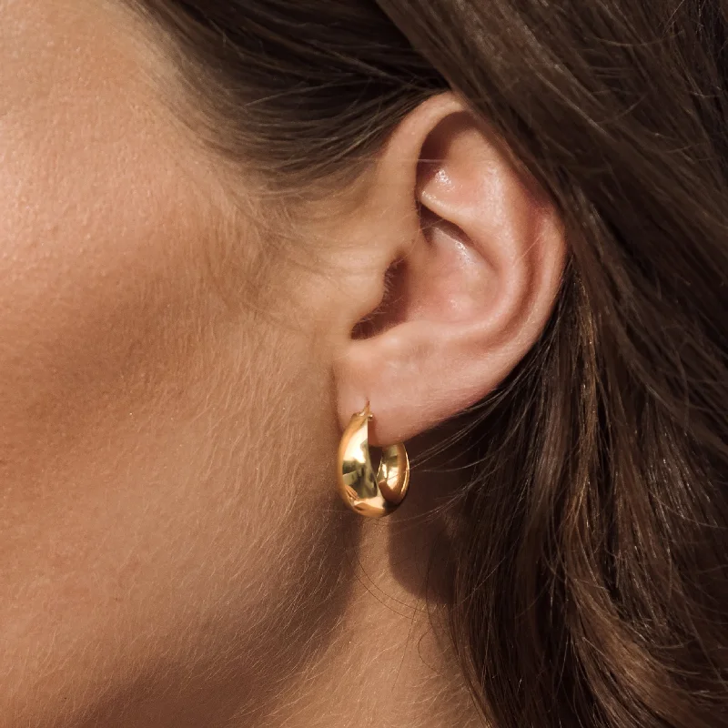 Chunky Gold Hoop Earrings - Jorunn