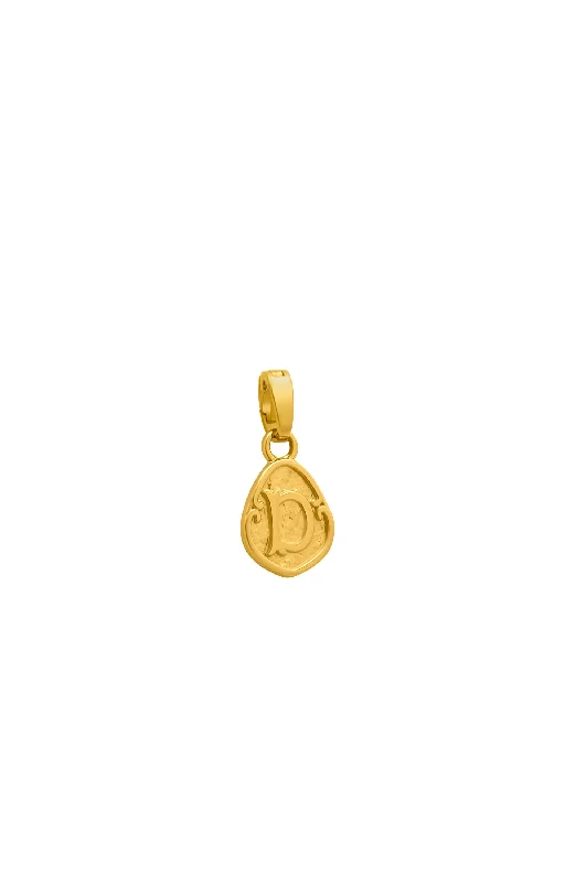 ""D"" Tberfil Letter Pendant