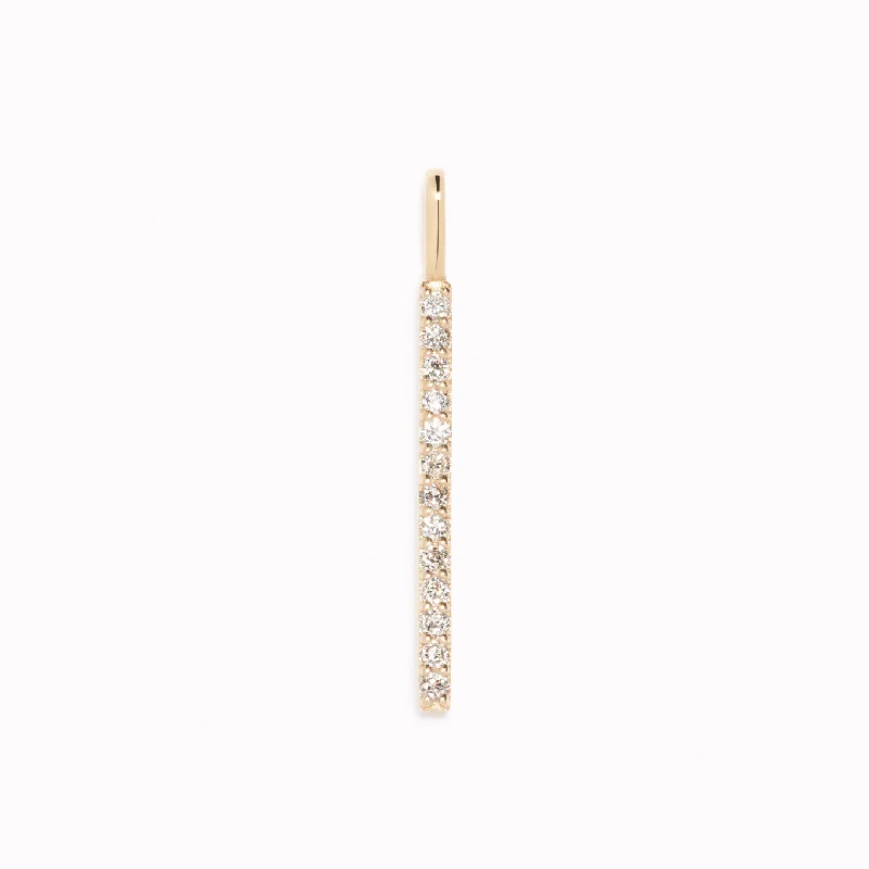 Diamond Line Pendant 14k Gold