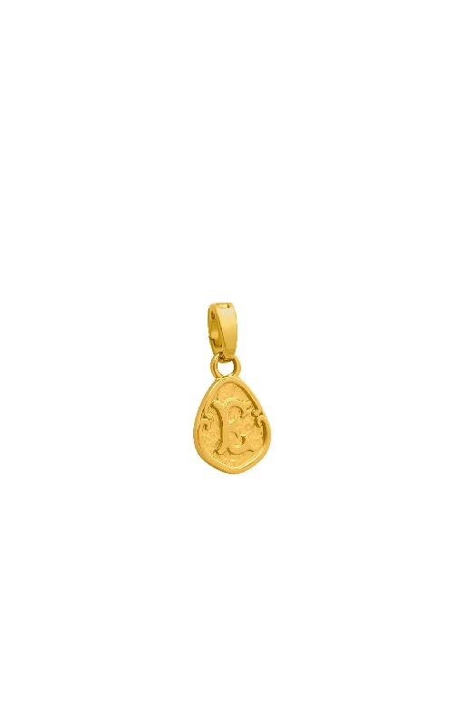 ""E"" Tberfil Letter Pendant