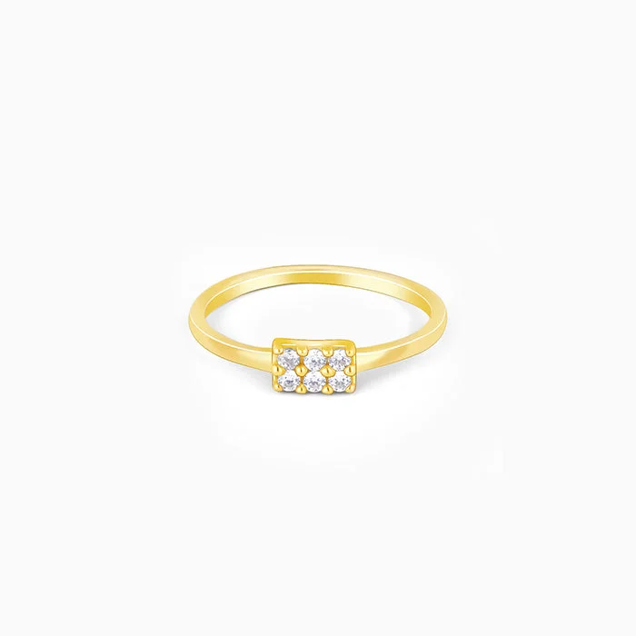 Golden Six Stone Ring