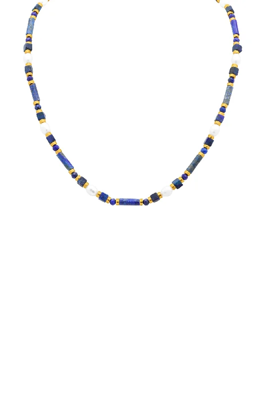 Ħaġar Blu Beaded Necklace