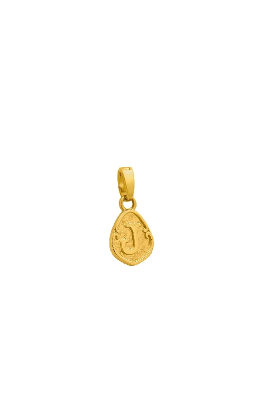 ""J"" Tberfil Letter Pendant