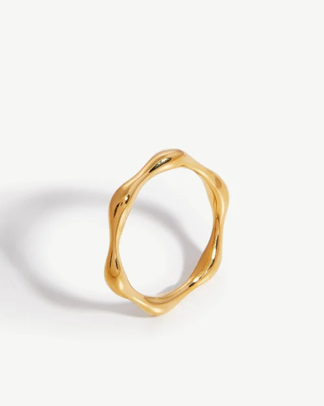 Molten Stacking Ring | 18k Gold Vermeil