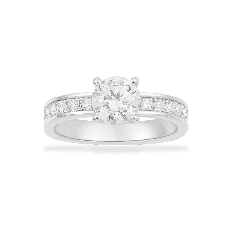 Pavé Ring with Round Zirconia