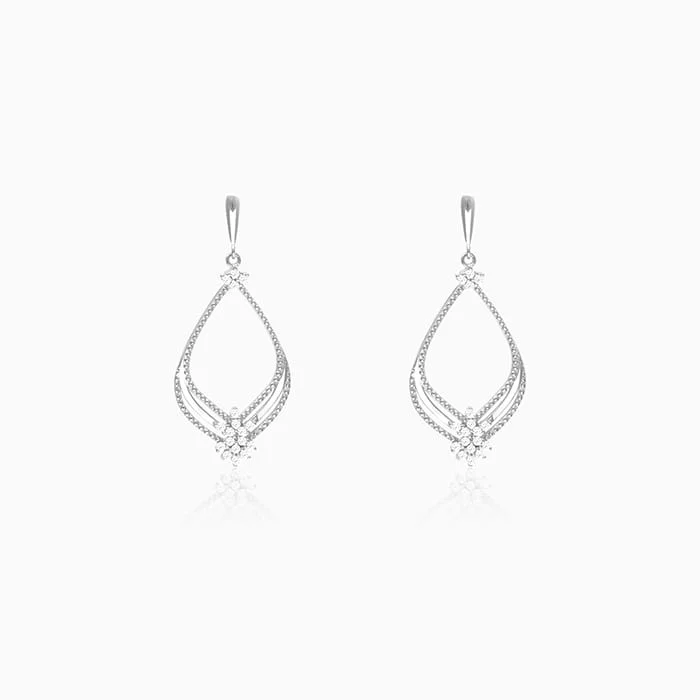 Silver Princess Earrings