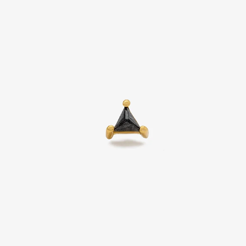 18K Gold/Black Diamond