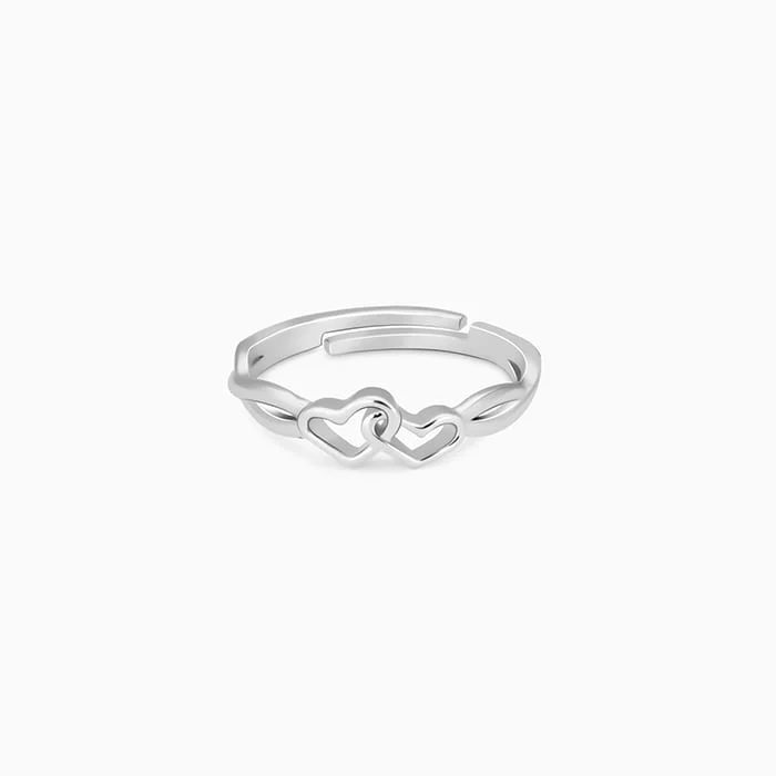 Silver Locked-in-Love Ring